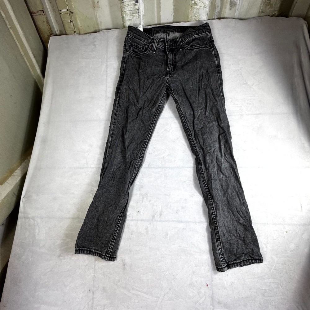 Levi's 511 Slim Fit Jeans Mens 28x30 Gray Denim Straight Leg Casual Streetwear